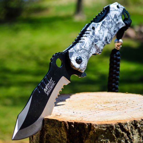 8 M-TECH Blade Tactical FOLDING POCKET KNIFE Bowie Switch 8" M-TECH Blade Tactical FOLDING POCKET KNIFE Bowie Switch