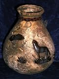ANASAZI ANCIENT ONES NATIVE AMERICAN INDIAN DESERT COYOTE
PETROGLYPH PRIMITIVE DECOR VASE, Ancient Pueblo Anastazi Coyote
Magic Spirit Vision Relic Gallery Style Decorative Rock Art Pottery