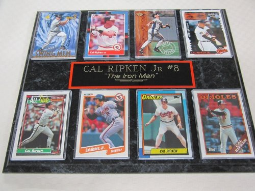 Baltimore Orioles Cal Ripken Jr 8 Card Plaque
