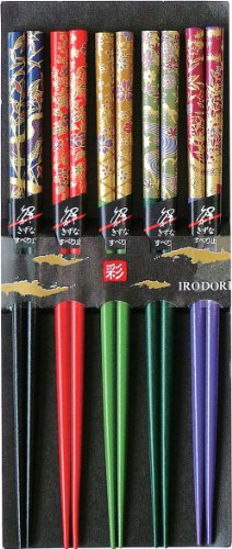 サンライフ 来客用箸 乾漆華 22.5cm 311141 5膳セット