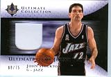 2005 Ultimate Authentic John Stockton Game Worn Patch Card