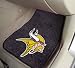 FANMATS 5761 NFL Minnesota Vikings Front Carpet Car Mat - 2 Pieces