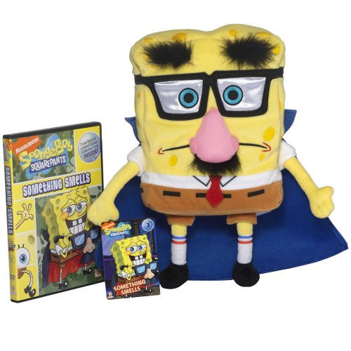 SpongeBob SquarePants Plush with DVD - CapeBob SquareGlasses