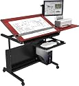 Art Table 48"x30" - Black Frame, Cherry Surface
