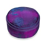 Travel Jewelry Case - Silk Jacquard (Violet)