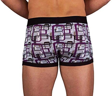 Obviously Men's MCH Geometric Boxer Purple-M [Apparel]