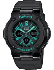 Casio Womens BGA-117-1B2CR Baby-G Analog-Digital Display Quartz Black Watch