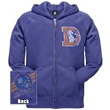 Denver Broncos - Vintage Logo Overdye Zip Hoodie - Large