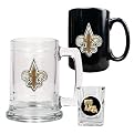 3 pc New Orleans Saints Gift Set - Clear/ Black