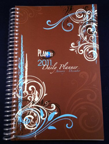 2011 Daily Fashion Day Planner Organizer Agenda (January 2011 Through December 2011)- Brown