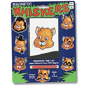 Magnetic Whiskers Make Different Faces with Magnet