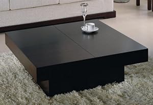 Nile Square Motion Storage Coffee Table in Wenge Nile Square Motion Storage Coffee Table in Wenge