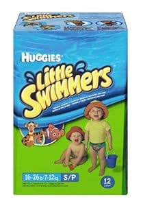 Huggies Little Swimmers Disposable Swim Diapers, Small, 12-Count