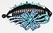Banana Hair Clip: Ribbon Design with Beautiful Crystals