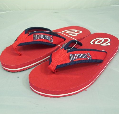 Washington Nationals MLB Contoured Flip Flop Sandals