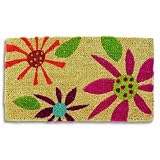Flowerburst Coir Door Mat