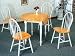 5 Piece Butcher Block Drop-Leaf Table &amp; Chairs