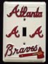 Atlanta Braves Light Switch Cover Single
