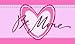 Chocolate Candy Bar - Large Heart Be Mine