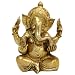 Seated Brass Ganesh Statue