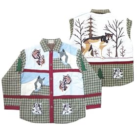 ZK Applique II Theme Call of the Wild Jacket - Reversible SM,MD,LG,XL (Click for choices) by TheMountainLine