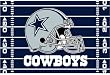Dallas Cowboys Tufted Floor Rug - NFL Football Fan Shop Sports Team Merchandise