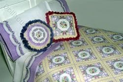 1:24 Miniature Yellow Quilt by Lindee's Little Linens