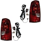2003 03 Chevy Silverado 1500 2500 Truck Taillight Pair 