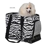Zack and Zoey US9773 98 Wild Side Pet Dog Carrier in Zebra Size-See Chart Below: Small