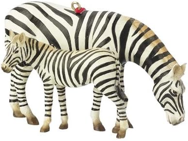 Zebra with Foal Christmas Ornament