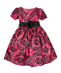 Applique Taffeta/Velvet Party Dress  With a Ribbon  and a Sash 