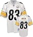 Heath Miller Youth Jersey: Reebok White Replica #83 Pittsburgh Steelers Jersey