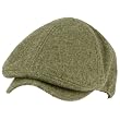 Men's Winter Wool Snap Open Duck Bill Curved Ivy Cabby Driver Hat Cap Gray L/XL