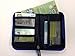 ORB Travel RFID Passport Holder Travel Wallet-WP532-Chevron-Blue/Green/White-Zippered Credit Debit Card Travel Document Organizer Wallet Case