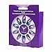 Ejiubas 24 Pcs Metalic Blue and Light Purple Pink Color Changing Full Cover Talone Medium False Nail Tips