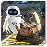 VCA064 Disney Pixar, Wall-E & Eve 30cm x 30cm canvas print, ready to hang