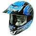 New Motocross ATV Dirt Bike MX Adult Racing Helmet Blue