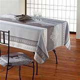 Nappe Manosque gris rectangle 150x240cm