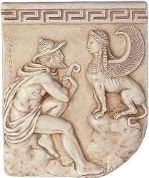 Oedipus and the Sphinx Wall Relief