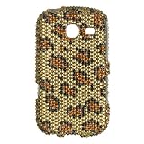 Samsung Freeform III/R380 Diamond Crystal Bling Protector Case - Gold Leopa ....