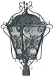 World Imports Lighting 9024-99 New Orleans 4-Light Outdoor Post Lantern, Wrought Iron