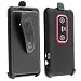 FOR HTC EVO 3D SPRINT BLACK BELT CLIP HOLSTER STAND HARD COVER CASE ACCESSORIES
