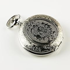 ESS - Herrenuhr - Taschenuhr - silbern - Quarz - mit Kette - WP029