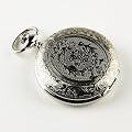 ESS - Herrenuhr - Taschenuhr - silbern - Quarz - mit Kette - WP029