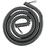 GE TL26139 25' Coil Phone Cord (Black)