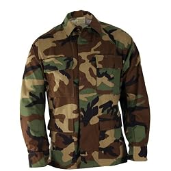 Woodland Camo Poly / Cotton Twill BDU Coat