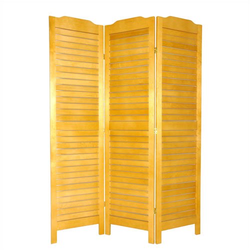Oriental Furniture 72  Classic Venetian Room Divider in Honey VENSHOJI-Honey
