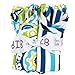 Trend Lab Waverly Solar Flair Bib Set, Blue/Green, 4 Count