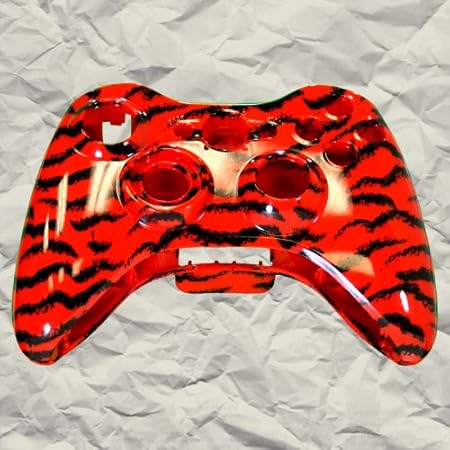 Red Tiger Stripe XBOX 360 Controller Shell | Controller Mod