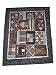 Brown Fauna Handpainted Tablecloth/Wall Mount